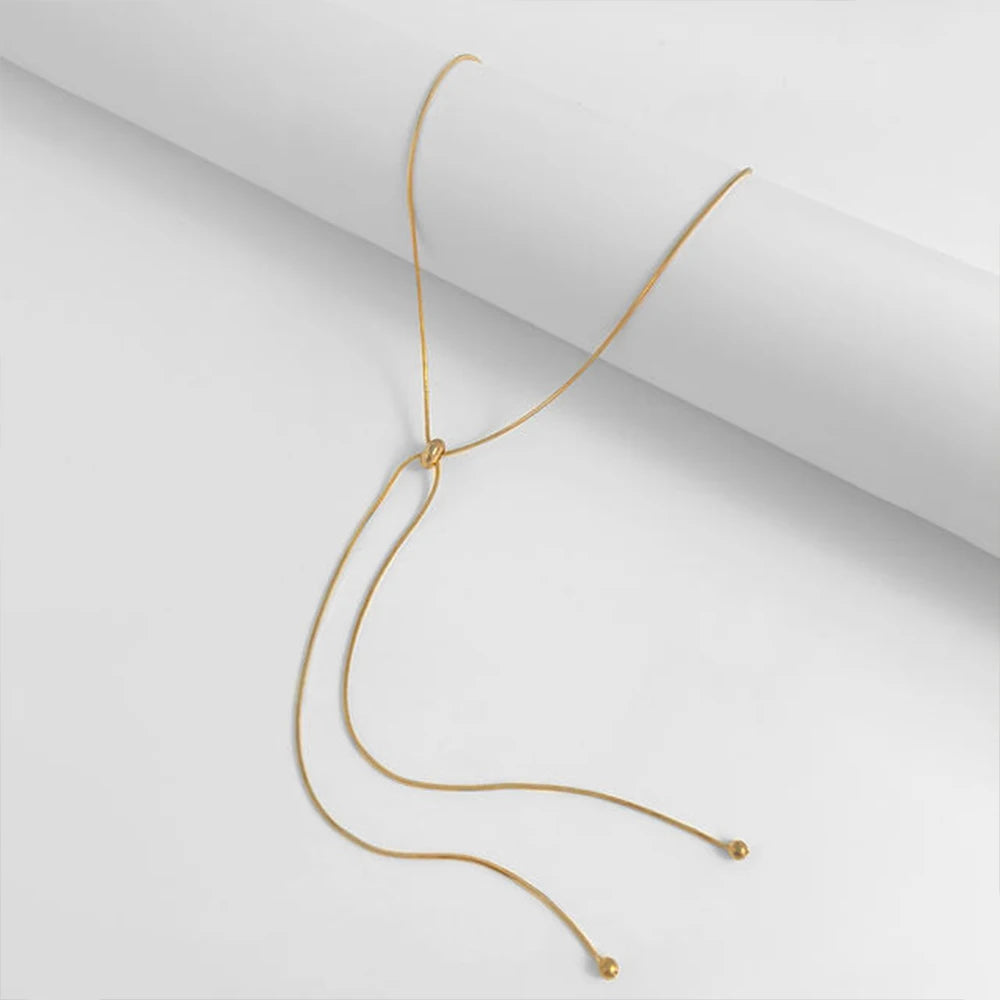 Cross Circle Snake Chain Necklace