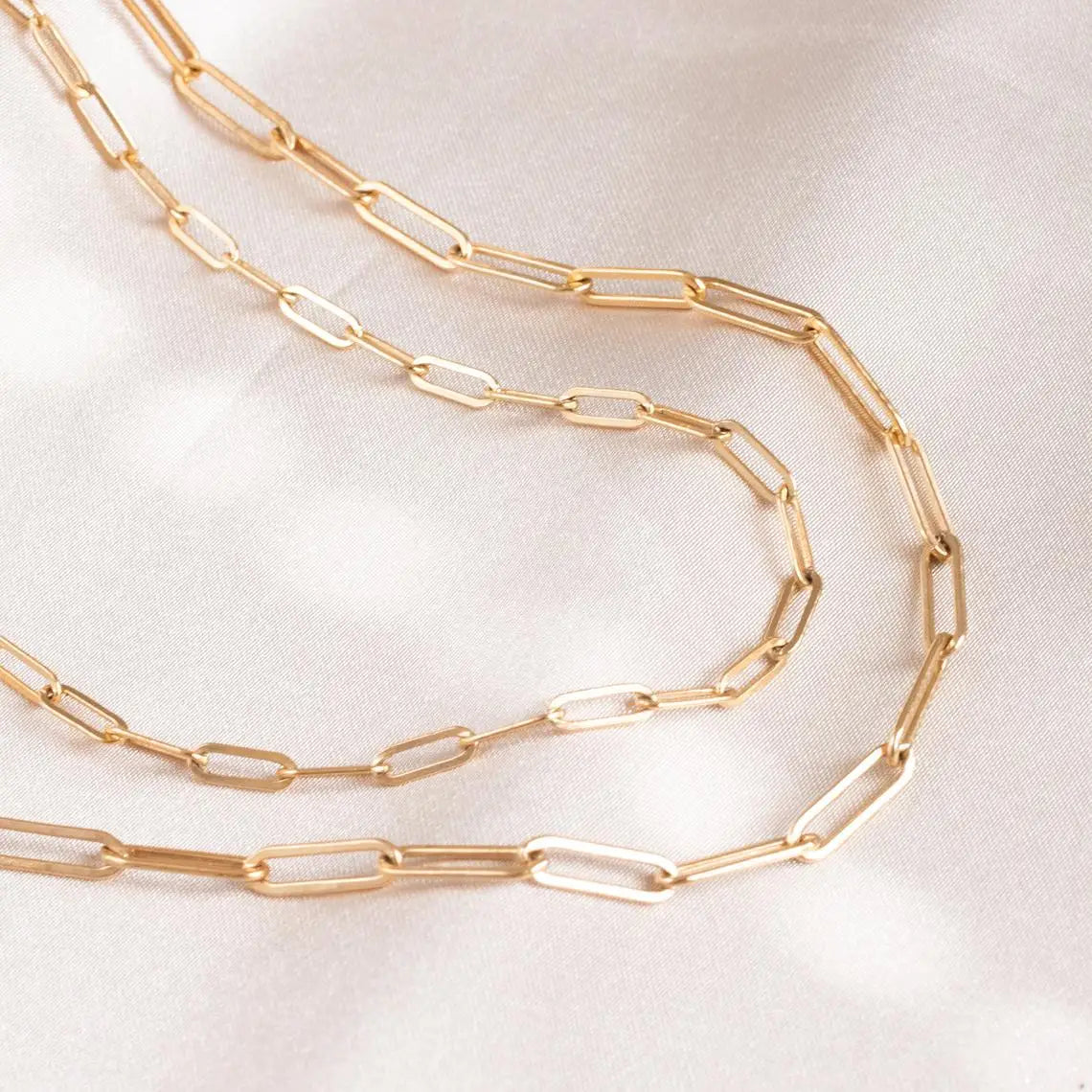 Stainless Steel Link Chain Choker Necklaces for Women