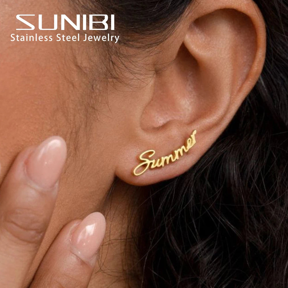 Customized Name Earrings for Women