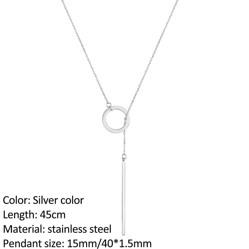 Personality Infinity Cross Pendant Necklace YX15473