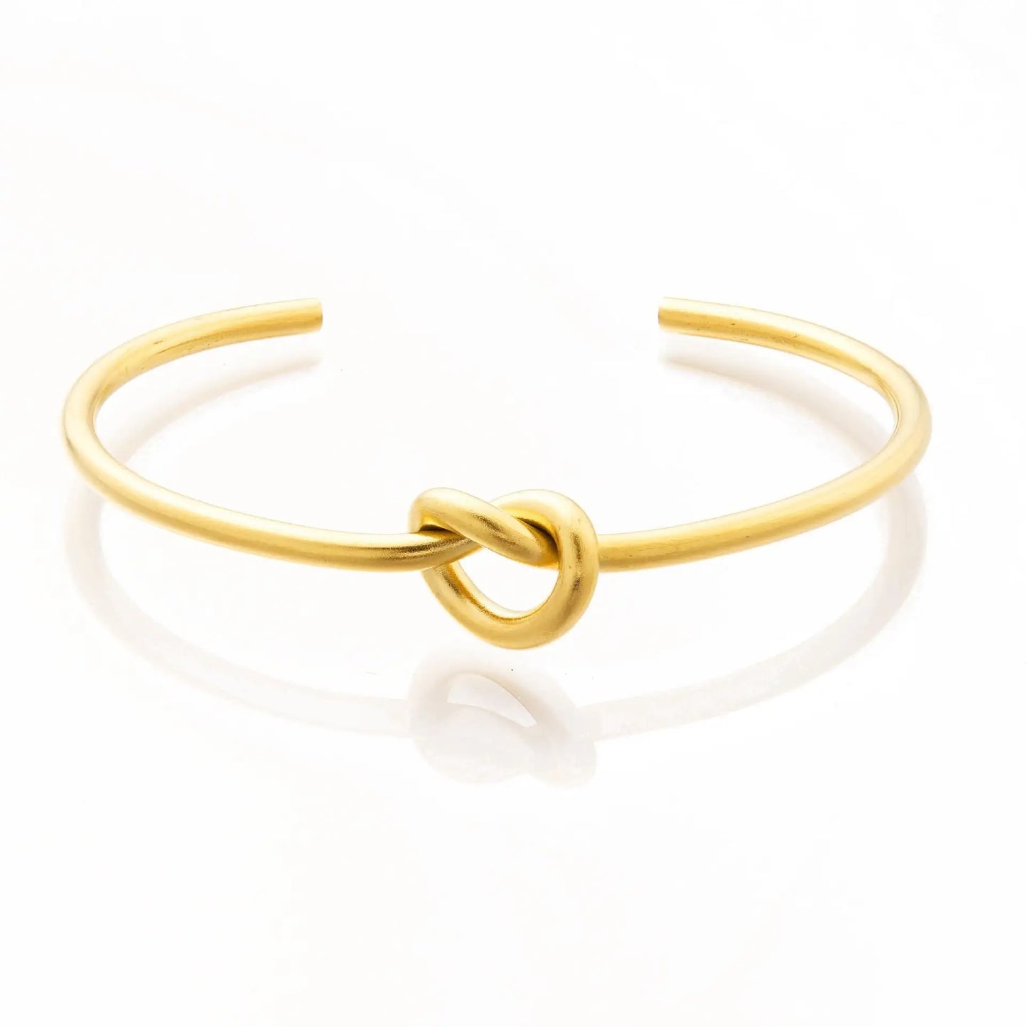 Stainless steel double knotted bracelet