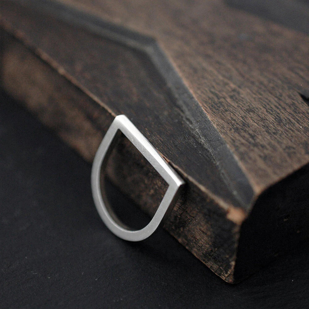 D Stainless Steel Ring for Woman