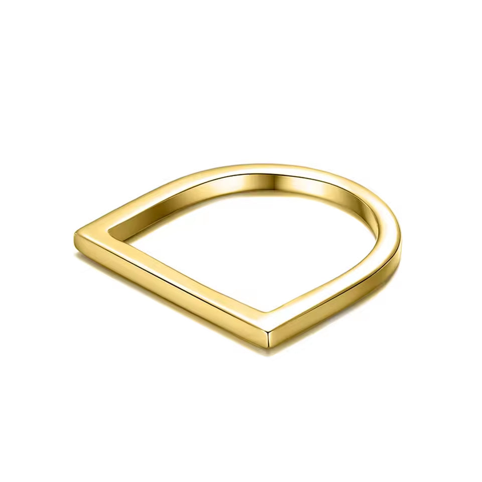 D Stainless Steel Ring for Woman
