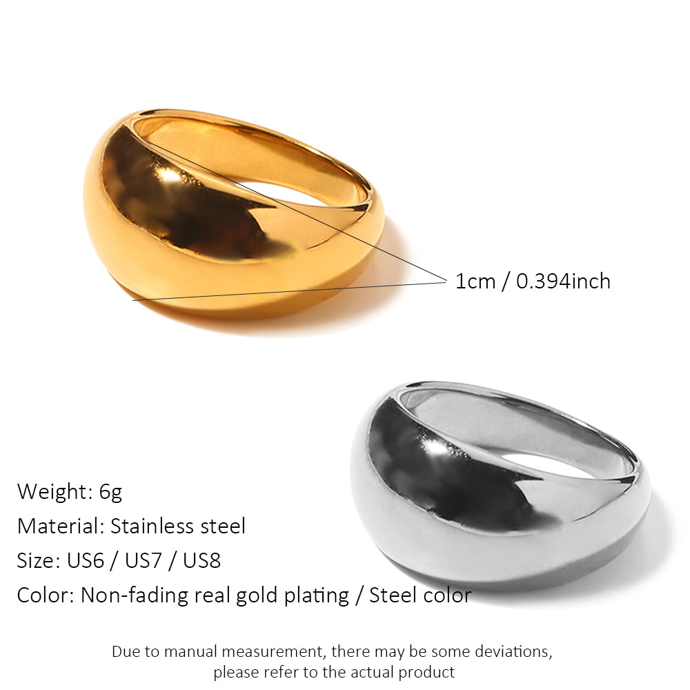 Simple Stainless Steel Ring for Women Ring