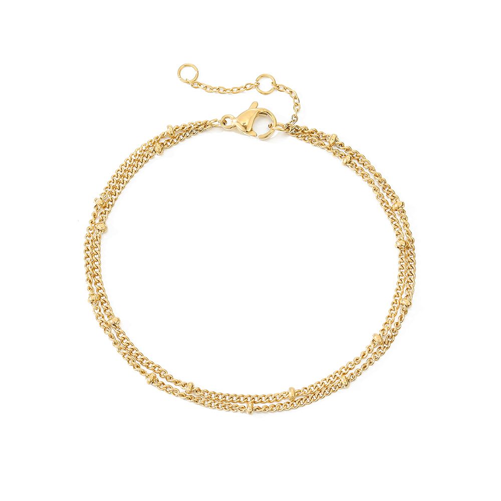 Layered Bead Chain Bracelet