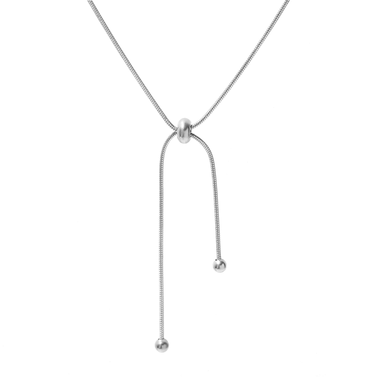 Cross Circle Snake Chain Necklace