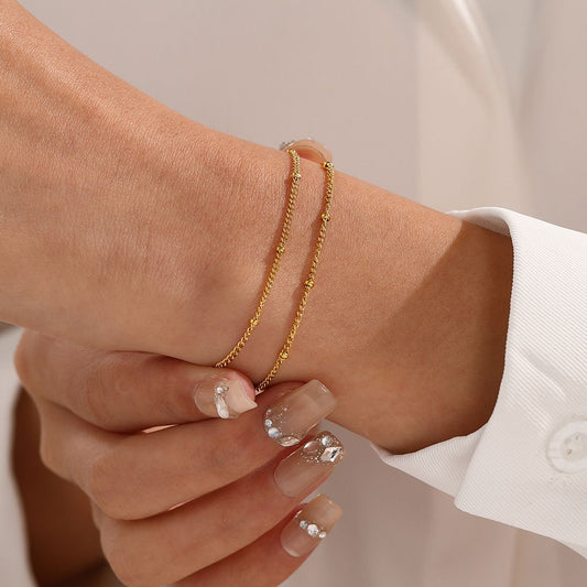 Layered Bead Chain Bracelet