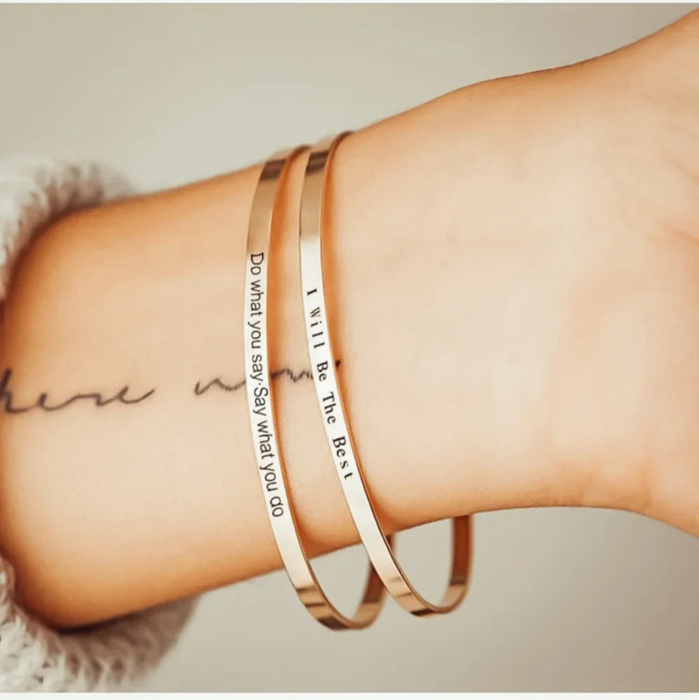 Personalized Engraved Bracelet for Women