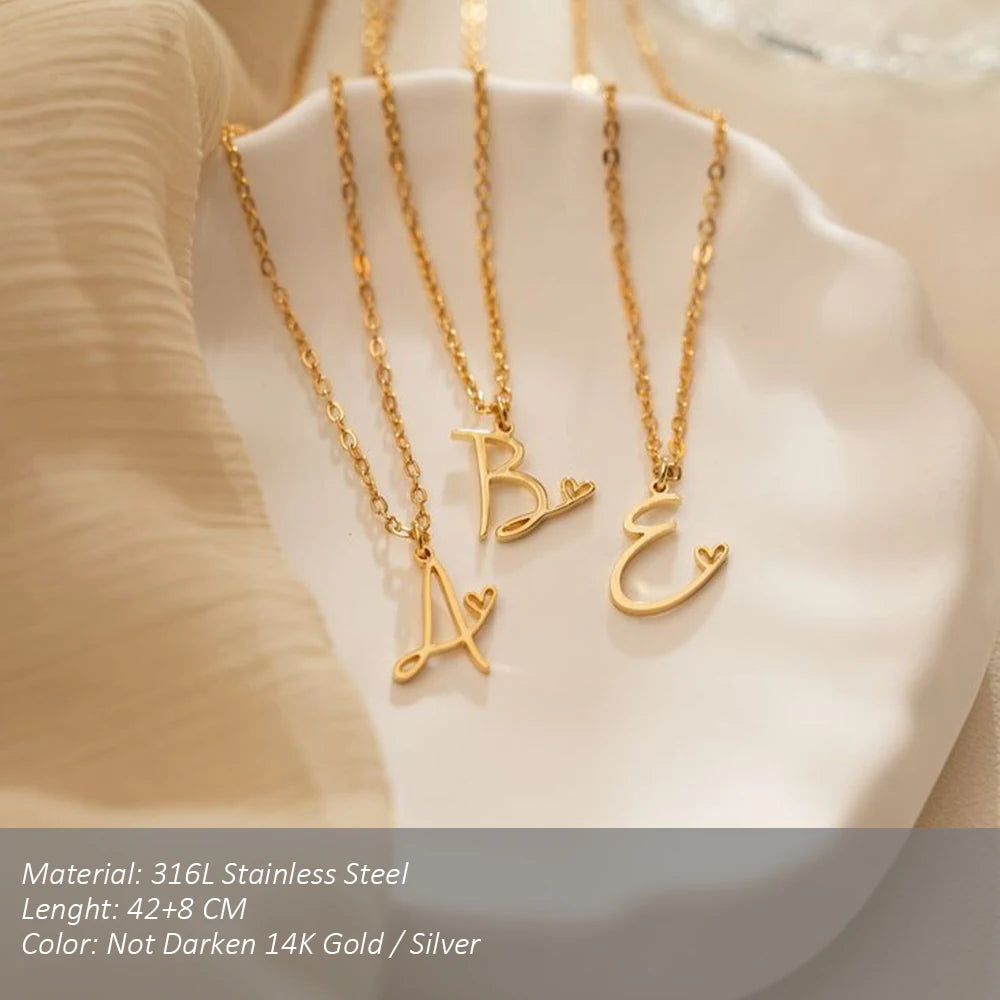 DIY Initial Pendant Necklace