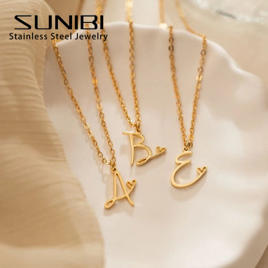 DIY Initial Pendant Necklace