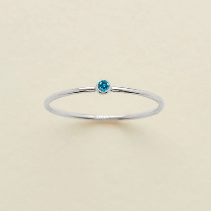 Single Diamond Birthstone Ring
