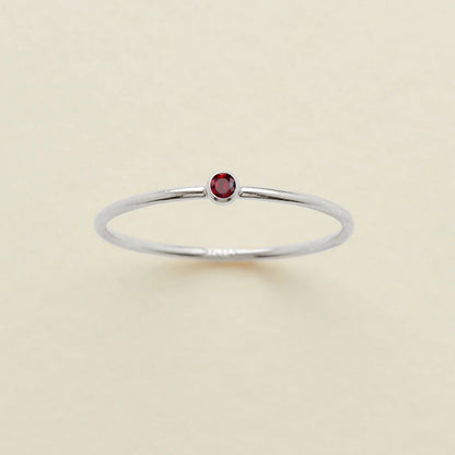 Single Diamond Birthstone Ring