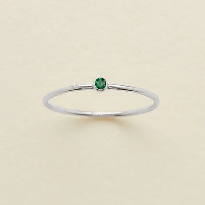 Single Diamond Birthstone Ring