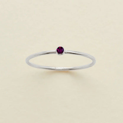Single Diamond Birthstone Ring