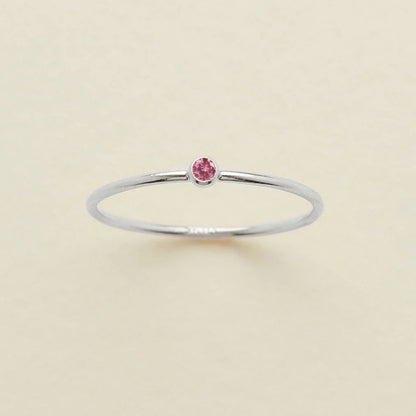 Single Diamond Birthstone Ring
