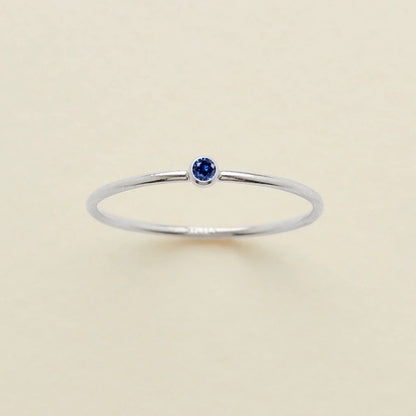 Single Diamond Birthstone Ring