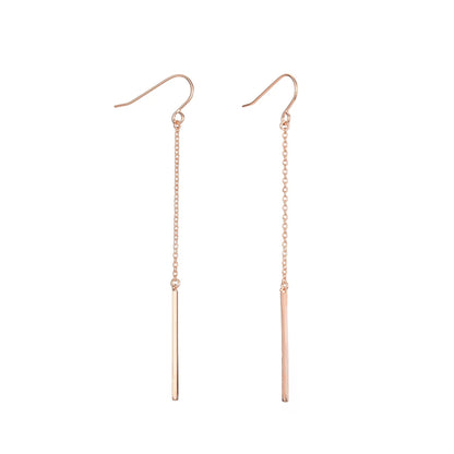 Long Fashion Stainless Steel Earrings for Women Korean Drop Dangle Earrings Minimalist Girls Party Gift Jewelry Wholesale