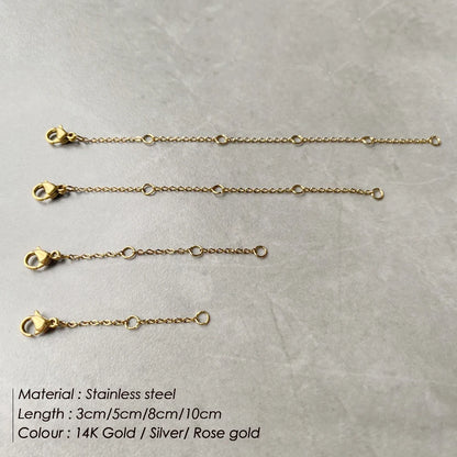 Extender chains for DIY necklaces and bracelets
