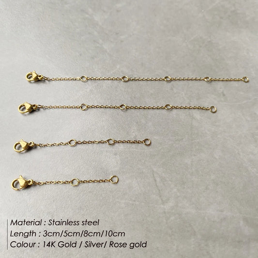 Extender chains for DIY necklaces and bracelets
