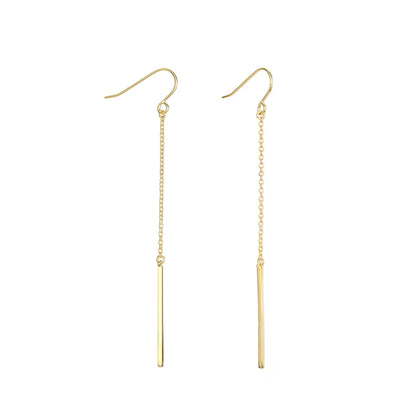 Long Fashion Stainless Steel Earrings for Women Korean Drop Dangle Earrings Minimalist Girls Party Gift Jewelry Wholesale