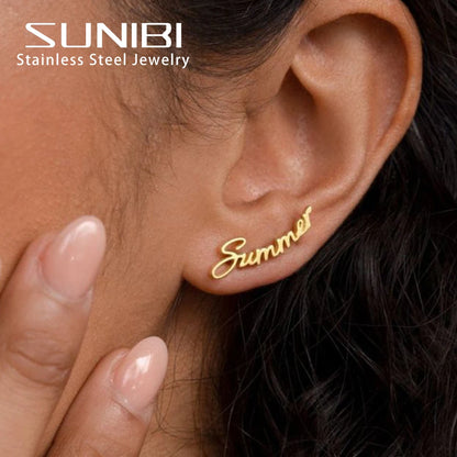 Customized Name Earrings for Women