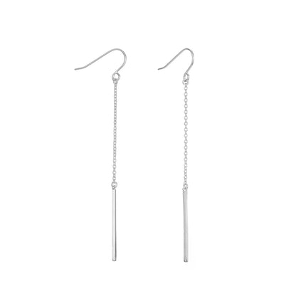 Long Fashion Stainless Steel Earrings for Women Korean Drop Dangle Earrings Minimalist Girls Party Gift Jewelry Wholesale