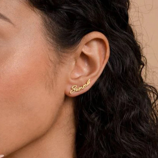Customized Name Earrings for Women