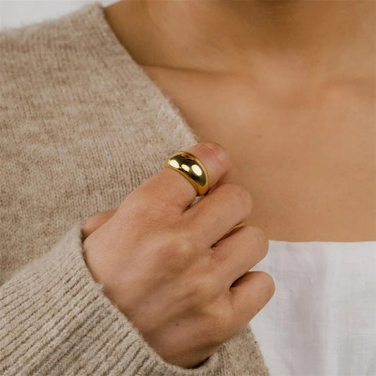 Simple Stainless Steel Ring for Women Ring