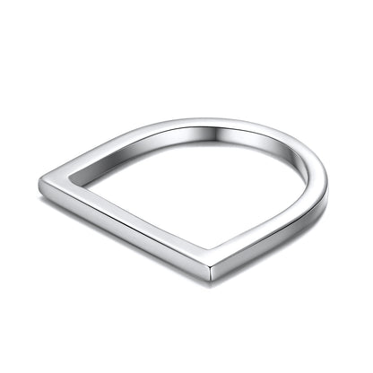 D Stainless Steel Ring for Woman