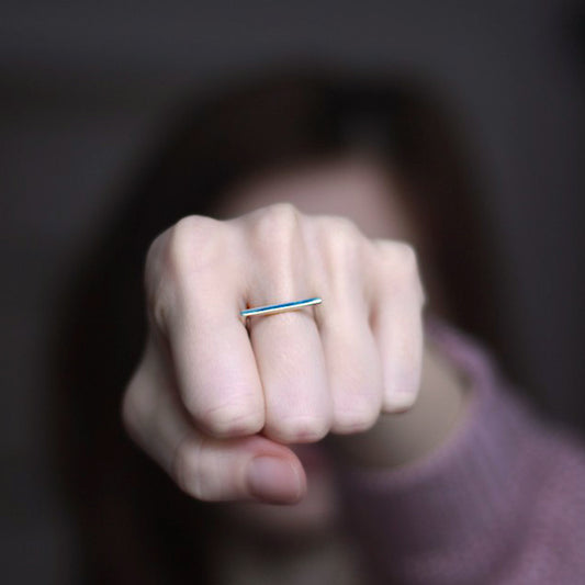 D Stainless Steel Ring for Woman