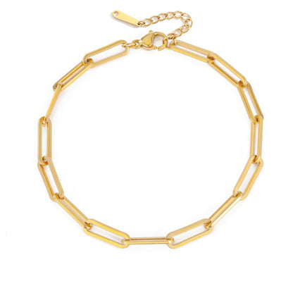 Stainless Steel Link Chain Choker Necklaces for Women