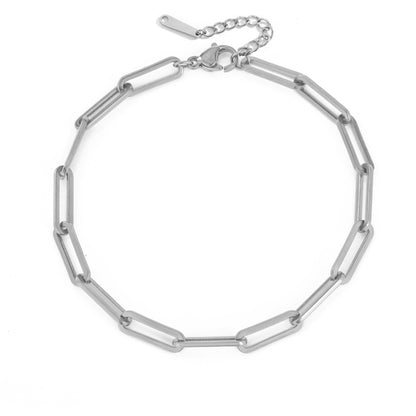 Stainless Steel Link Chain Choker Necklaces for Women