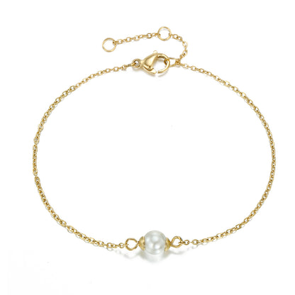Sea Shell Pearl Ultra Thin Bracelet for Woman