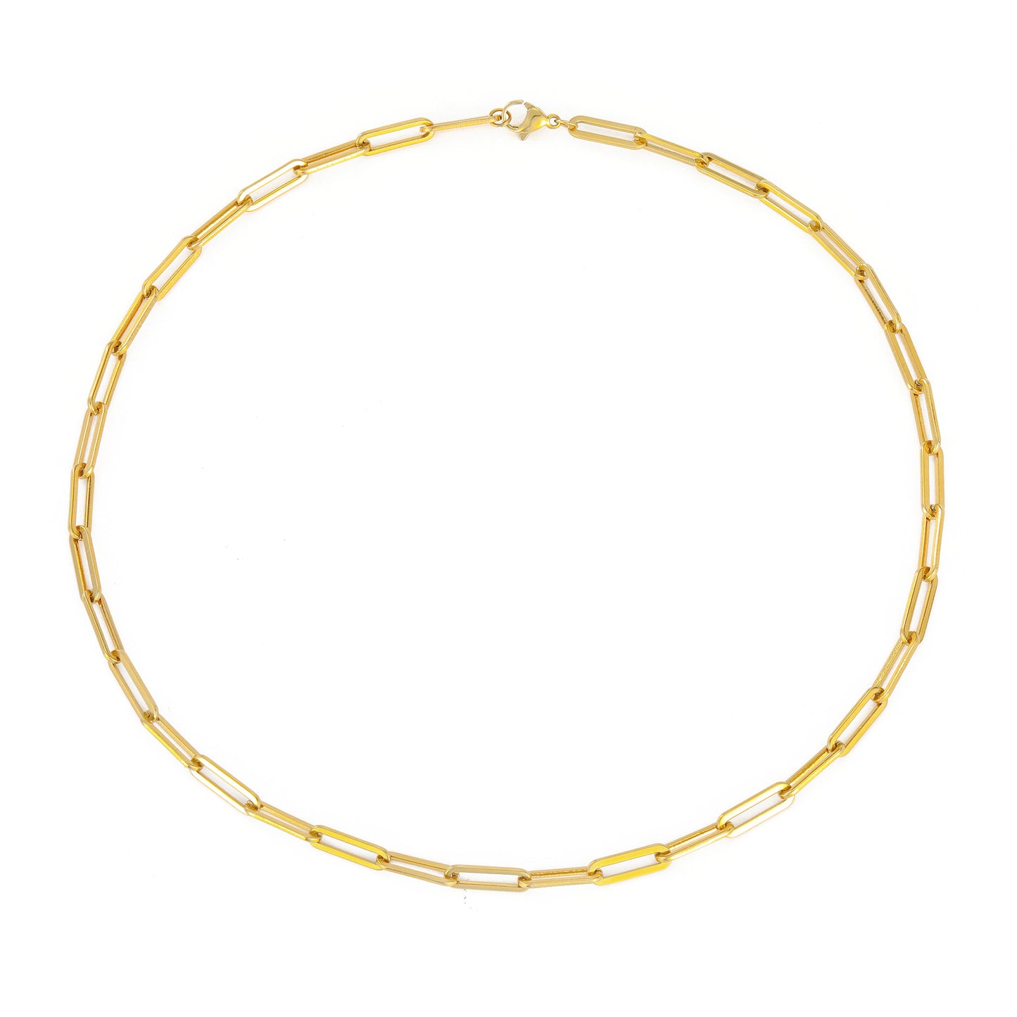 Stainless Steel Link Chain Choker Necklaces for Women